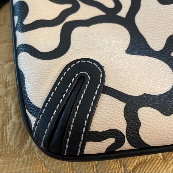 TOUS Kaos Black and Cream Crossbody Bag Adjustable Strap - Picture 7 of 11